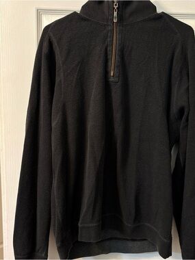 Tommy Bahama Black Half-Zip Men's Sweater